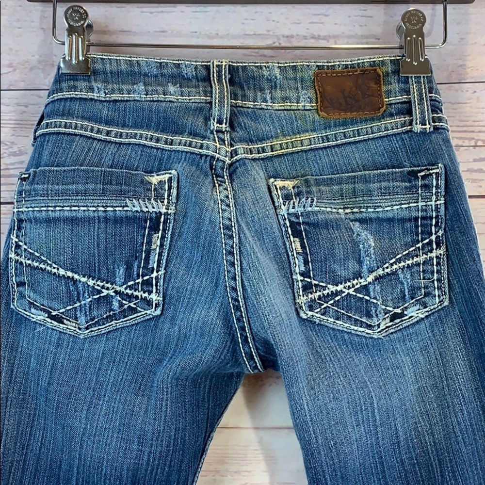 BKE Madison Flare Jeans Distressed Size 24 - Picture 5 of 8
